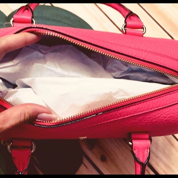 ♠️ NWT Vintage Kate Spade Delaney Perri Lane Bubbles satchel in Cabaret Pink - Picture 10 of 14